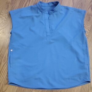 Figs Women's Baby Blue Rafaela Oversized Scrub Top